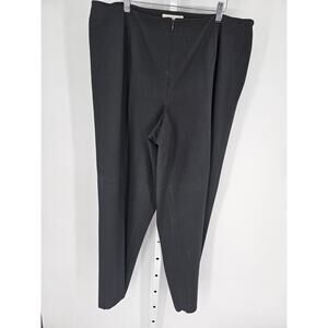 Smooth Women's Black Hidden Zipper Front Pull-On Straight Leg Pant Size 16W
